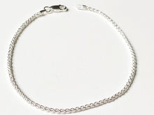 Load image into Gallery viewer, 925/1000 solid silver bracelet/ankle chain - Spiga mesh
