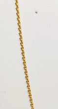 Load image into Gallery viewer, 18K 750/1000 solid yellow gold chain - round curb link
