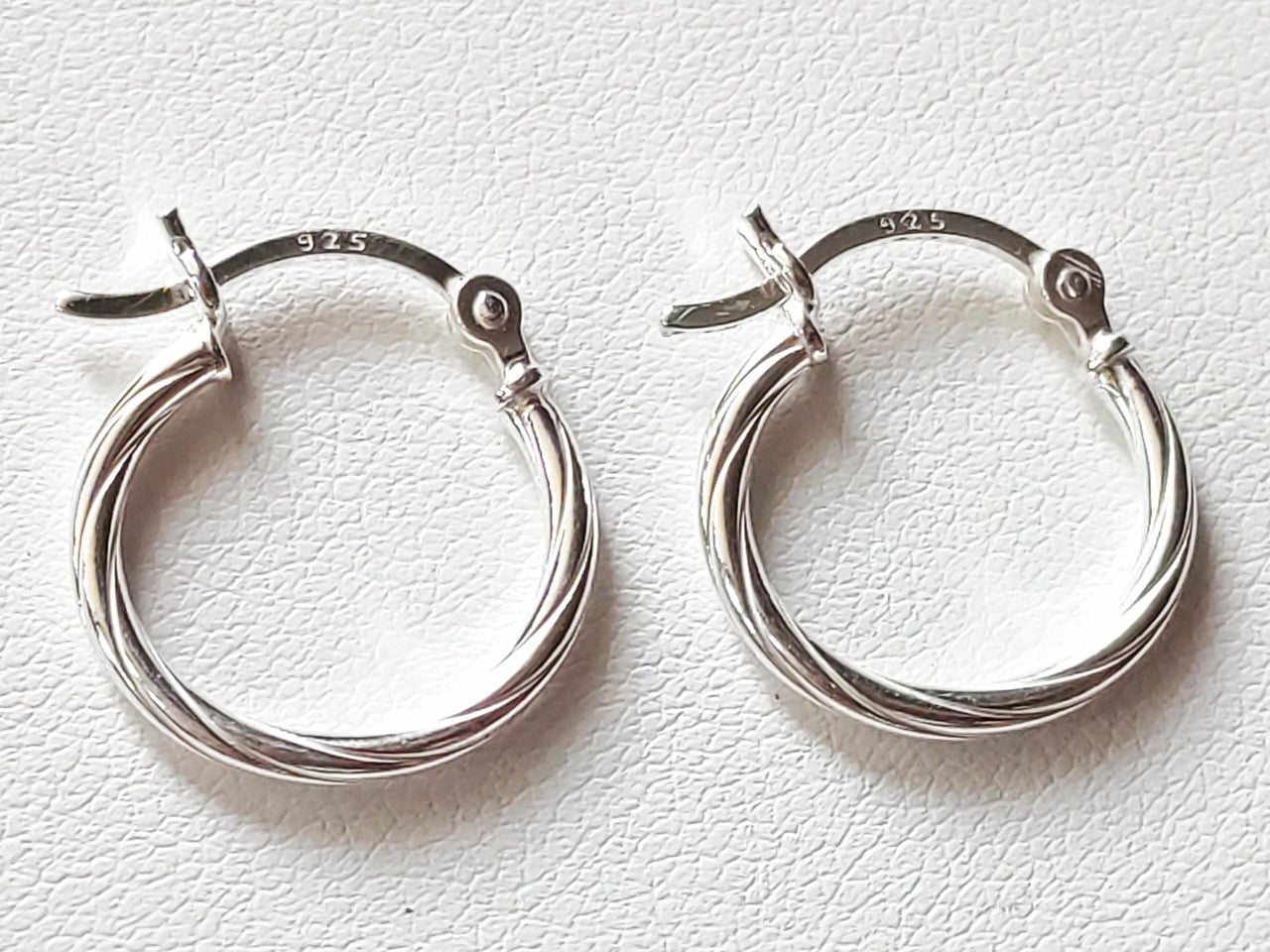Boucles D'oreilles Créoles Torsadées En Argent 925/1000 - 3 Cm - Bijouxia - Neuf Avec étiquettes