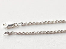 Load image into Gallery viewer, 925/1000 solid silver chain, 2.3 mm rope mesh
