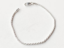 Load image into Gallery viewer, 925/1000 solid silver bracelet/ankle chain - Rope mesh
