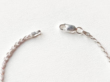 Load image into Gallery viewer, 925/1000 solid silver bracelet/ankle chain - Rope mesh
