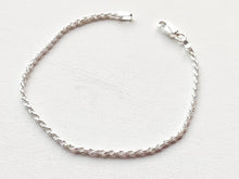 Load image into Gallery viewer, 925/1000 solid silver bracelet/ankle chain - Rope mesh
