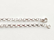 Charger l&#39;image dans la galerie, Chaine argent massif 925 maille jaseron limée 3,1 mm
